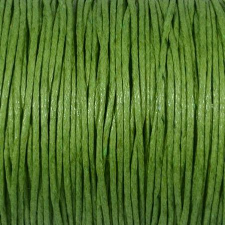 Шнур для кумихимо вощеный хлопковый 1 мм светло-оливковый