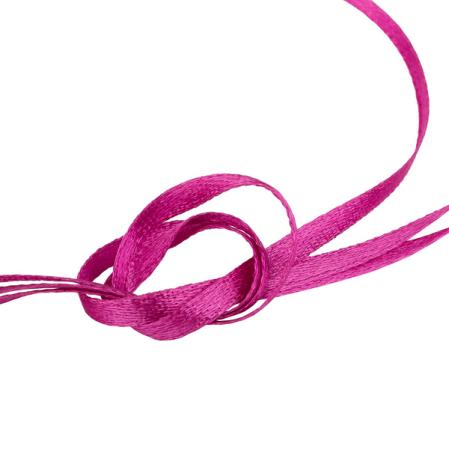 Лента атласная 3 мм фуксия (10 м)