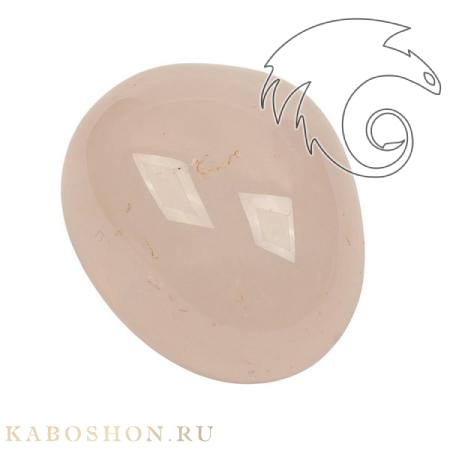 Розовый кварц с астеризмом XXL SK-226042-XXL