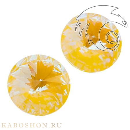 Swarovski Rivoli 12 мм Crystal Sunshine DeLite 1122-12-001-L141D