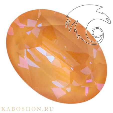 Swarovski Oval Fancy stone 14х10 мм Crystal Peach DeLite 4120-14-001-L140D