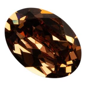 Swarovski Oval Fancy stone 14x10 мм Lt.Smoked Topaz