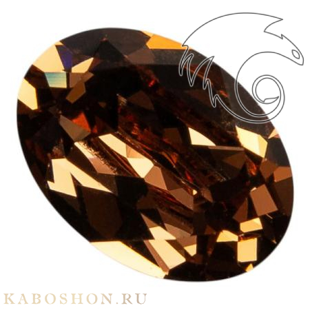 Swarovski Oval Fancy stone 14x10 мм Lt.Smoked Topaz 4120-14-221