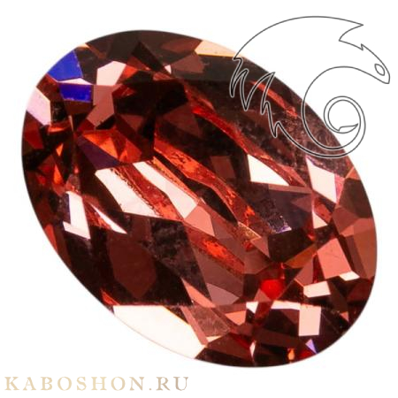 Swarovski Oval Fancy stone 14x10 мм Rose Peach 4120-14-262