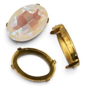 Оправа для Swarovski 4127 Oval Fancy stone 30х22 мм латунь Оправа для Swarovski 4127 Oval Fancy stone 30х22 мм латунь