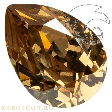 Swarovski Pear Fancy stone 14х10 мм Crystal Golden Shadow 4320-14-001-GSHA