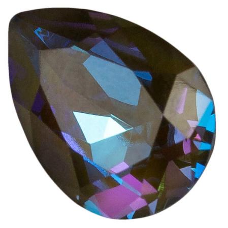 Swarovski Pear Fancy stone 14x10 мм Crystal Army Green DeLite