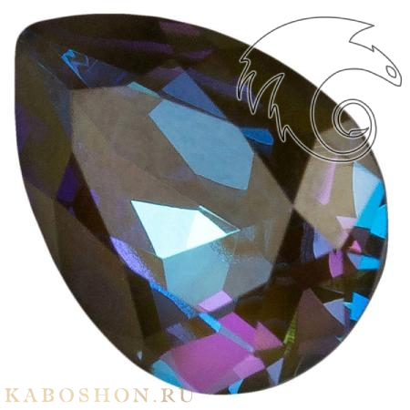 Swarovski Pear Fancy stone 14x10 мм Crystal Army Green DeLite 4320-14-001-L130D