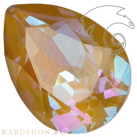 Swarovski Pear Fancy stone 14x10 мм Crystal Ochre DeLite 4320-14-001-L131D