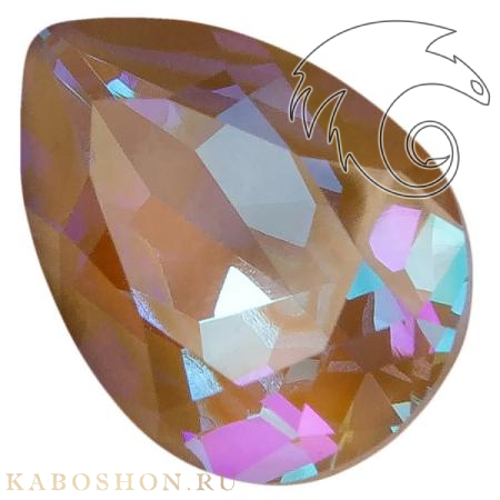 Swarovski Pear Fancy stone 14x10 мм Crystal Cappuccino DeLite 4320-14-001-L133D