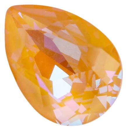 Swarovski Pear Fancy stone 14х10 мм Crystal Peach DeLite
