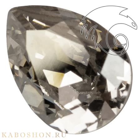 Swarovski Pear Fancy stone 14х10 мм Crystal Silver Shade 4320-14-001-SSHA