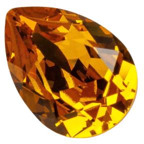 Swarovski Pear Fancy stone 14х10 мм Topaz Swarovski Pear Fancy stone 14х10 мм Topaz