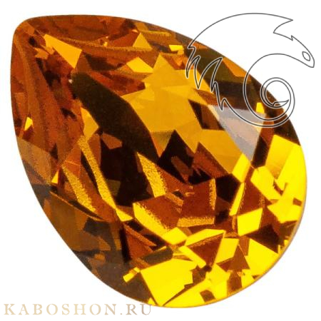 Swarovski Pear Fancy stone 14х10 мм Topaz 4320-14-203