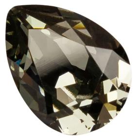 Swarovski Pear Fancy stone 14х10 мм Black Diamond