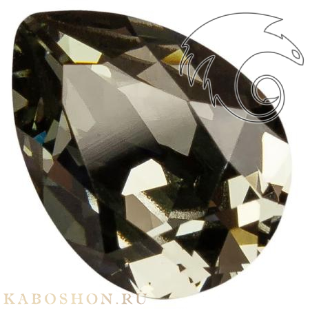 Swarovski Pear Fancy stone 14х10 мм Black Diamond 4320-14-215
