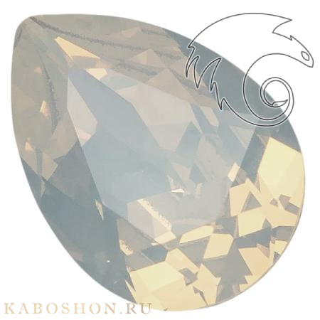 Swarovski Pear Fancy stone 14х10 мм White Opal 4320-14-234