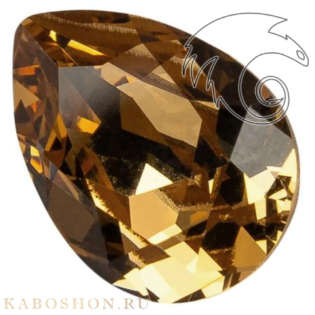 Swarovski Pear Fancy stone 14х10 мм Light Colorado Topaz 4320-14-246