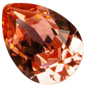 Swarovski Pear Fancy stone 14х10 мм Rose Peach
