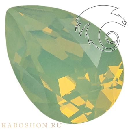 Swarovski Pear Fancy stone 14х10 мм Chrysolite Opal 4320-14-294