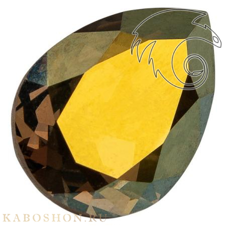 Swarovski Pear Fancy stone 18х13 мм Crystal Iridescent Green 4320-18-001-IRIG