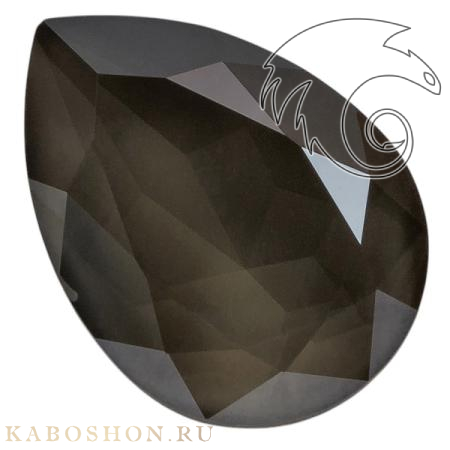Swarovski Pear Fancy stone 18х13 мм Crystal Dark Grey 4320-18-001-L111S