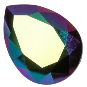 Swarovski Pear Fancy stone 18х13 мм Crystal Scarabaeus Green