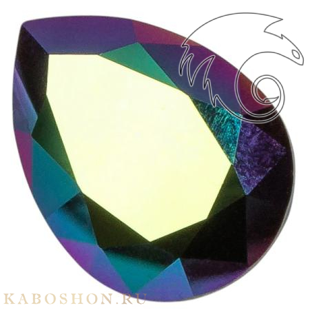 Swarovski Pear Fancy stone 18х13 мм Crystal Scarabaeus Green 4320-18-001-SCGR