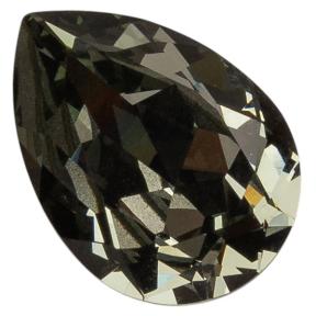 Swarovski Pear Fancy stone 18х13 мм Black Diamond