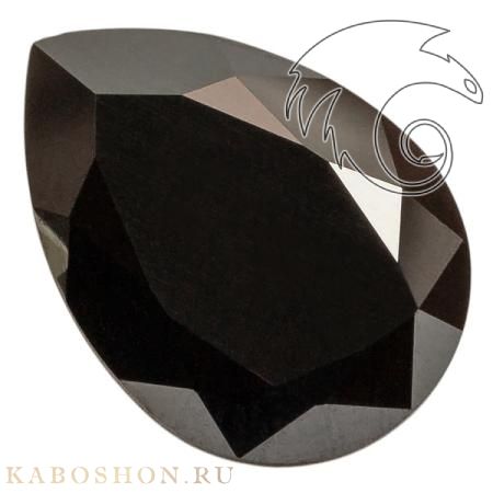 Swarovski Pear Fancy stone 18х13 мм Jet Hematite 4320-18-280-HEM