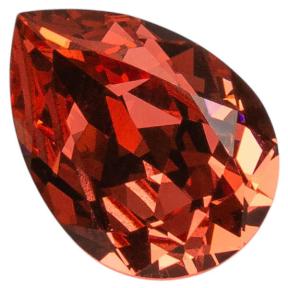Swarovski Pear Fancy stone 18х13 мм Padparadscha