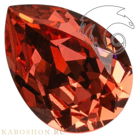 Swarovski Pear Fancy stone 18х13 мм Padparadscha 4320-18-542