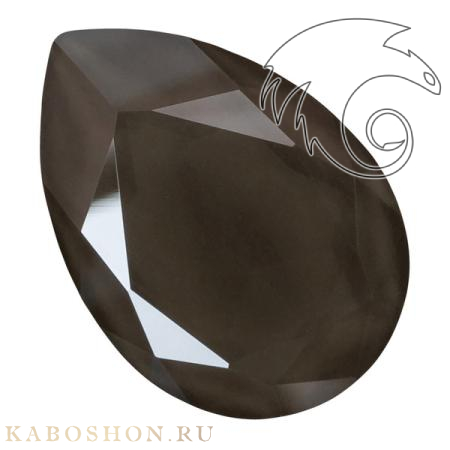 Swarovski Pear Fancy stone 30х20 мм Crystal Dark Grey 4327-30-001-L111S