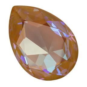 Swarovski Pear Fancy stone 30х20 мм Crystal Ochre DeLite