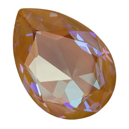 Swarovski Pear Fancy stone 30х20 мм Crystal Ochre DeLite