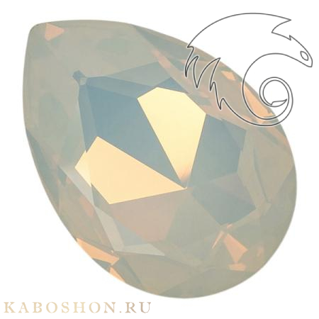 Swarovski Pear Fancy stone 30х20 мм White Opal 4327-30-234