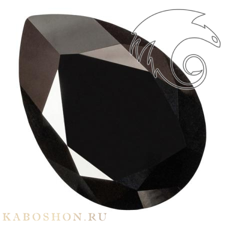 Swarovski Pear Fancy stone 30х20 мм Jet Hematite 4327-30-280-HEM