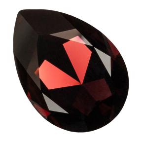 Swarovski Pear Fancy stone 30х20 мм Burgundy