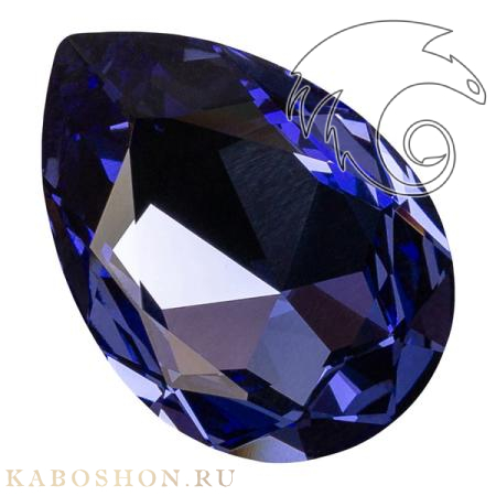 Swarovski Pear Fancy stone 30х20 мм Tanzanite 4327-30-539