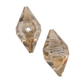 Swarovski Double Spike Bead 12 мм Crystal Golden Shadow