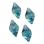 Swarovski Double Spike Bead 12 мм Crystal Light Turquoise 5747-12-263