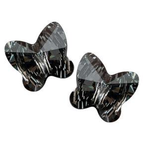 Swarovski Butterfly Bead 10 мм Crystal Silver Night
